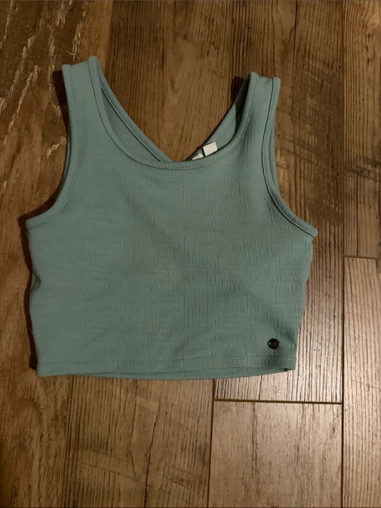 Roxy Tops - Roxy Seafoam Cropped Ribbed Tank Top
